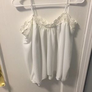 Adorable White off the shoulder top